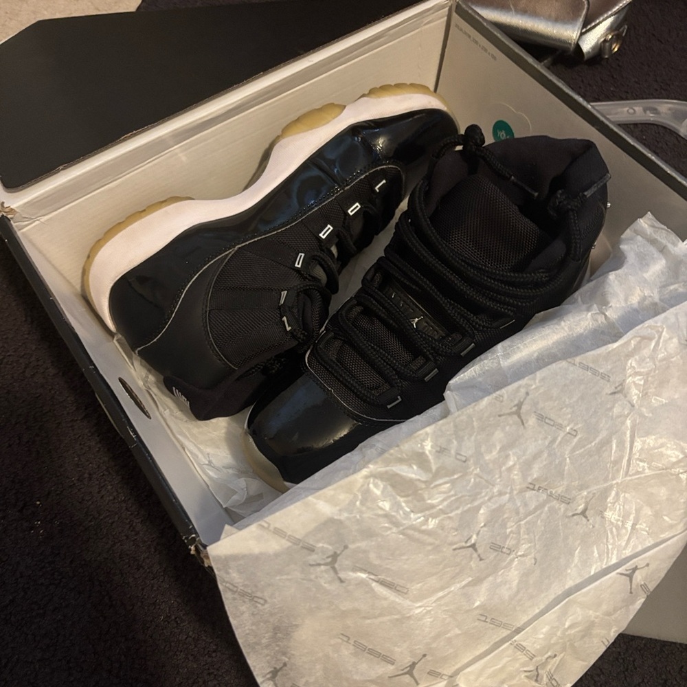 Jordan 11 Retro Black Multi-Color Sneakers